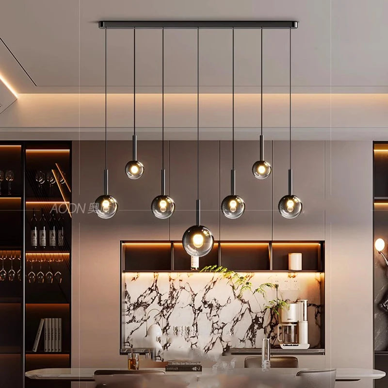 Modern LED Multi-Light Pendant Chandelier