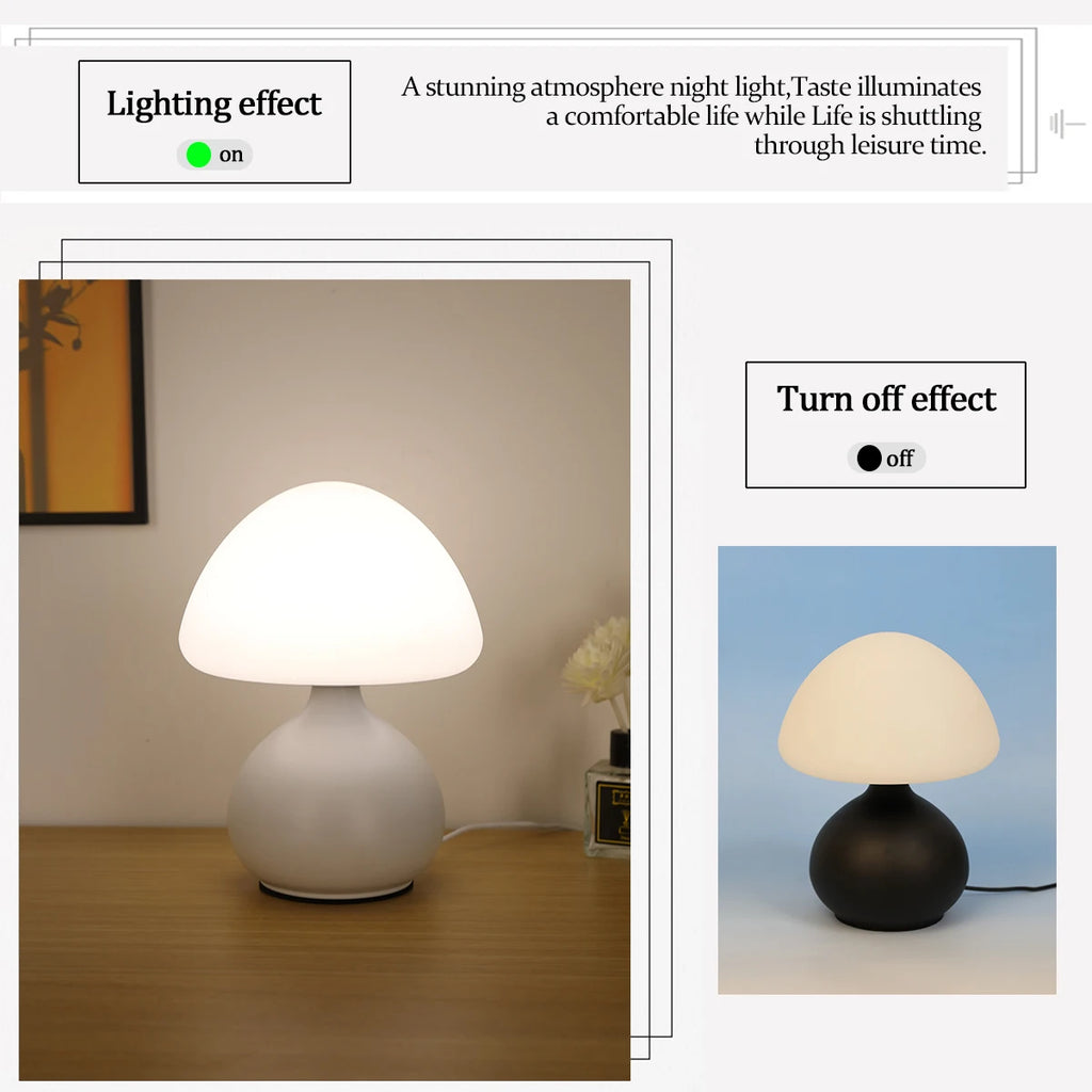 Dimmable Mushroom Table Lamp