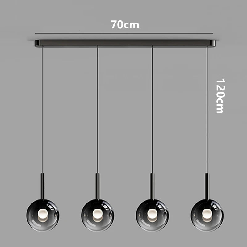 Modern LED Multi-Light Pendant Chandelier