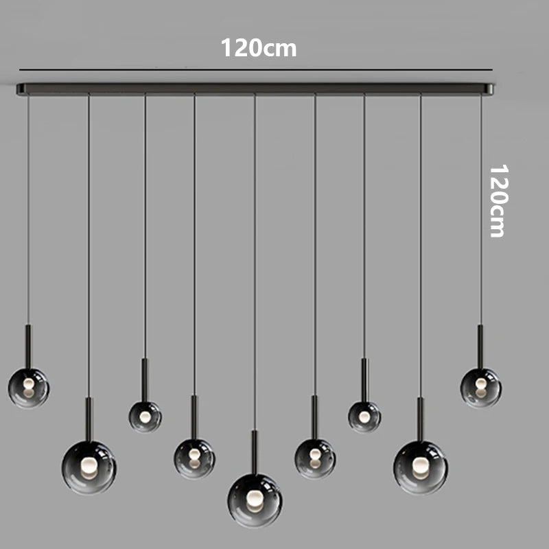 Modern LED Multi-Light Pendant Chandelier
